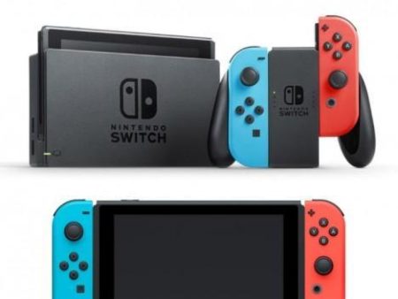 Nintendo Switch with Neon Blue Neon Red Joy-Con For Discount