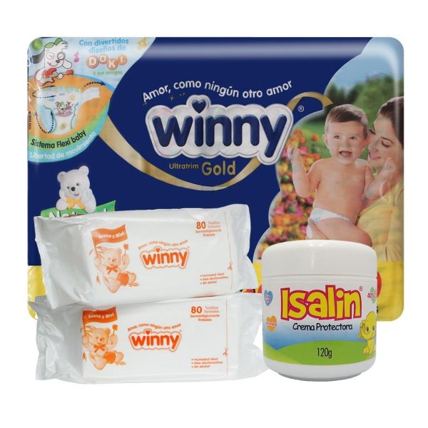 combo winny ultratrim gold etapa 2 packx150   toallitas humedas avena   crema protectora x100 grs isalin For Cheap